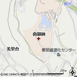愛知県田原市谷熊町南御納周辺の地図