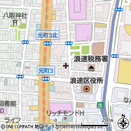 セブンイレブン大阪難波中３丁目南店周辺の地図