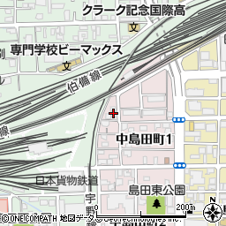 サクセション中島田周辺の地図