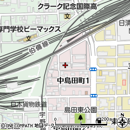 西日本旅客鉄道岡山支社中島田鉄道寮周辺の地図