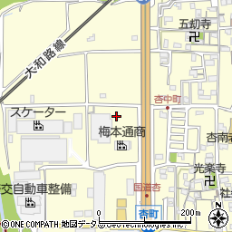 奈良県奈良市杏町289周辺の地図