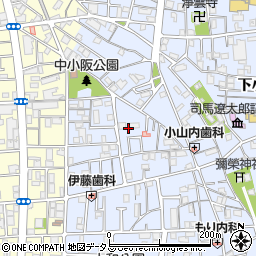 大阪府東大阪市下小阪1丁目周辺の地図