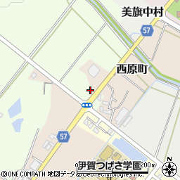 三重県名張市東田原1764周辺の地図