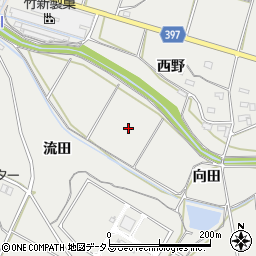 愛知県田原市相川町向田周辺の地図
