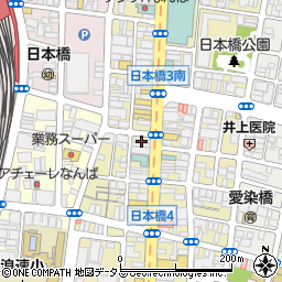 ゲオ大阪日本橋店周辺の地図