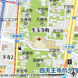 大阪夕陽丘学園高等学校周辺の地図