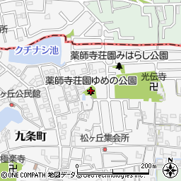 薬師寺荘園ゆめの公園周辺の地図