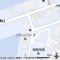 大阪府大阪市此花区梅町周辺の地図