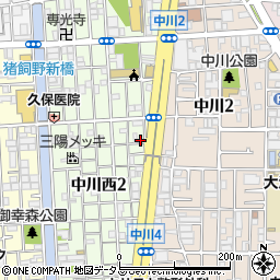 亀田商店周辺の地図