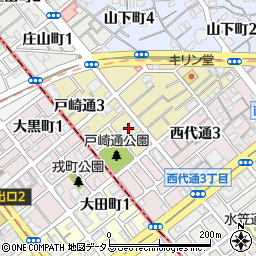 ローレル板宿戸崎通周辺の地図