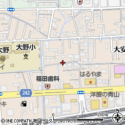 岡山県岡山市北区大安寺南町周辺の地図