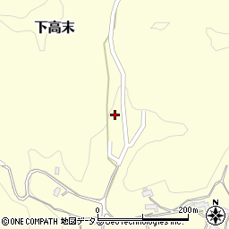 岡山県小田郡矢掛町下高末2008周辺の地図