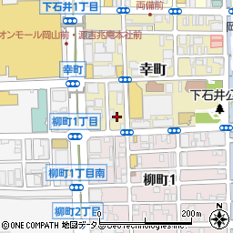 岡山県岡山市北区幸町9-16周辺の地図