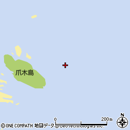爪木島周辺の地図
