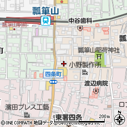 大阪府東大阪市瓢箪山町4-1周辺の地図