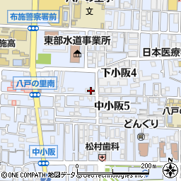 大阪府東大阪市下小阪4丁目3-16周辺の地図