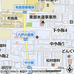 大阪府東大阪市下小阪4丁目3-26周辺の地図