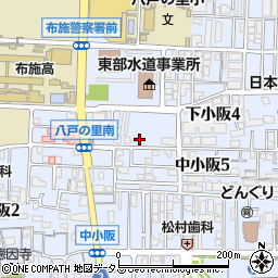 大阪府東大阪市下小阪4丁目3-24周辺の地図