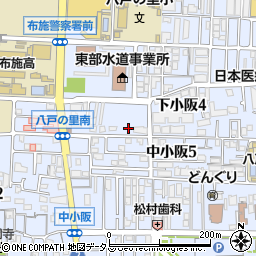 大阪府東大阪市下小阪4丁目3-21周辺の地図