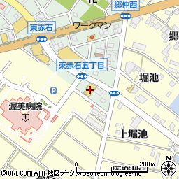 ココカラファイン田原赤石店周辺の地図
