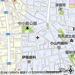 大阪府東大阪市下小阪1丁目21-32周辺の地図