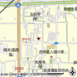 奈良県奈良市杏町310周辺の地図