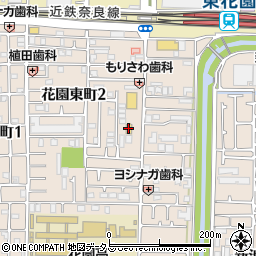 ローソン東大阪花園東町店周辺の地図