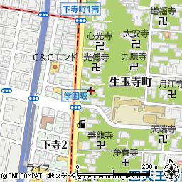 大阪府大阪市天王寺区下寺町周辺の地図