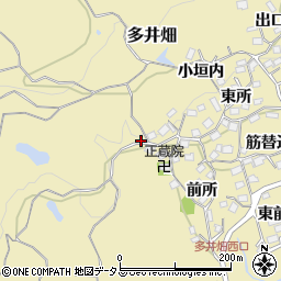 兵庫県神戸市須磨区多井畑西畑周辺の地図