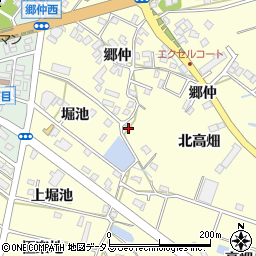 愛知県田原市神戸町郷仲97-2周辺の地図