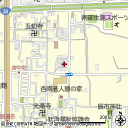 奈良県奈良市杏町404周辺の地図