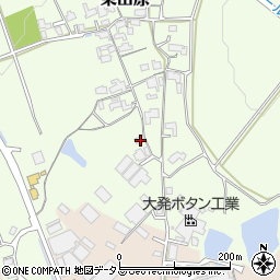 三重県名張市東田原2054周辺の地図