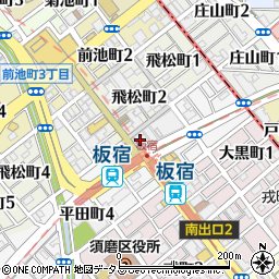 串カツ田中・板宿店周辺の地図