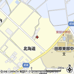 愛知県田原市神戸町北海道37周辺の地図