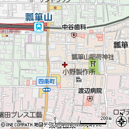 大阪府東大阪市瓢箪山町4-5周辺の地図