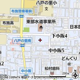 大阪府東大阪市下小阪4丁目3周辺の地図