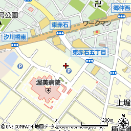 愛知県田原市神戸町赤石周辺の地図