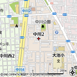 オープンフラワー生花店周辺の地図