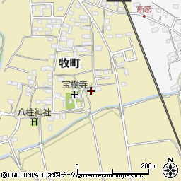 三重県津市牧町353周辺の地図
