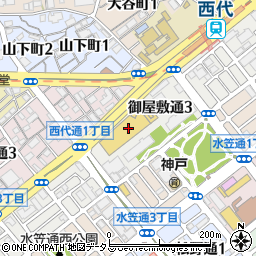 ガスト　長田御屋敷通店周辺の地図