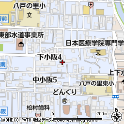 大阪府東大阪市下小阪4丁目9-31周辺の地図