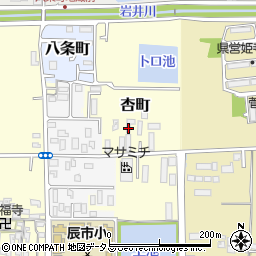 奈良県奈良市杏町568周辺の地図