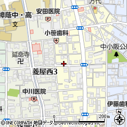 大阪府東大阪市小阪本町1丁目14-22周辺の地図