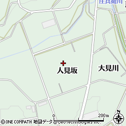 愛知県豊橋市城下町人見坂周辺の地図