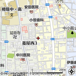 大阪府東大阪市小阪本町1丁目14-25周辺の地図