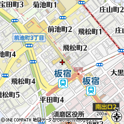 ゲオ神戸板宿駅前店周辺の地図