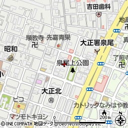 日本電機研究所泉尾工場周辺の地図