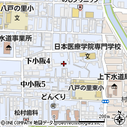 大阪府東大阪市下小阪4丁目9-8周辺の地図
