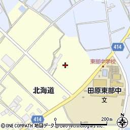 愛知県田原市神戸町北海道周辺の地図