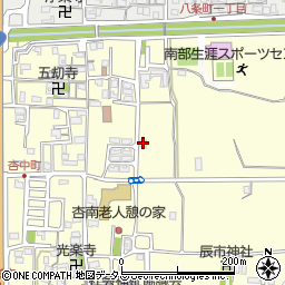 奈良県奈良市杏町407周辺の地図